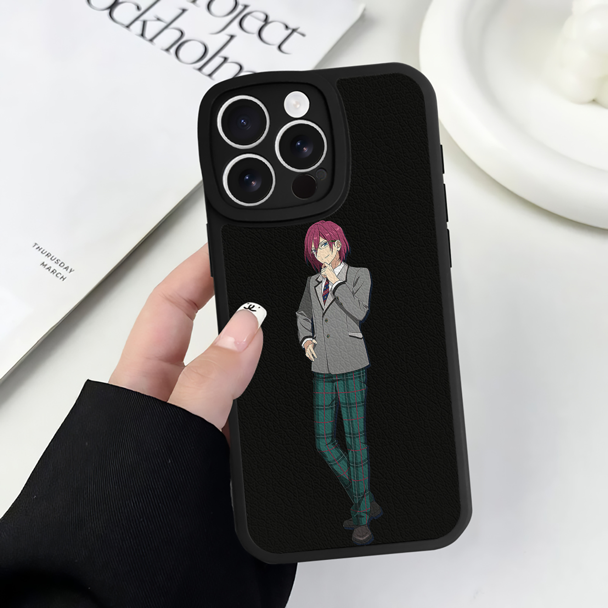 （画像用） あんさんぶるスターズ! Ensemble Stars 【iPhone 16シリーズ対応】シリコンスマホケース（レザー調） 材質：シリコン